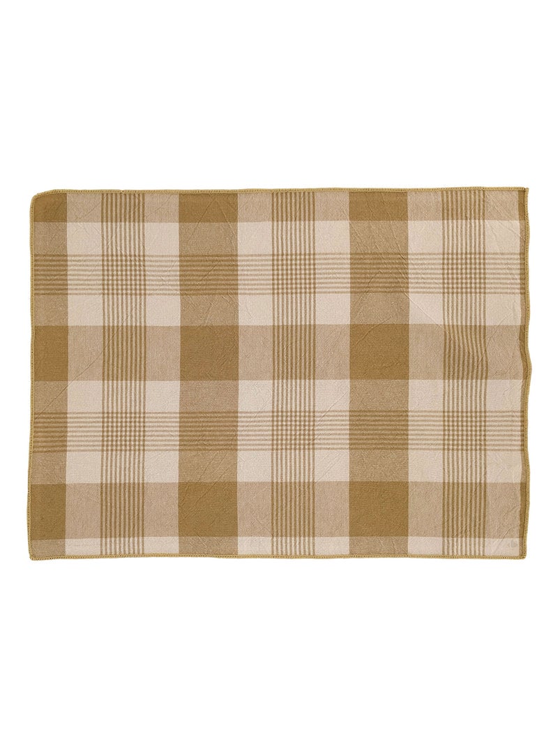 Set de table coton collection NESS Marron cappuccino - Kiabi