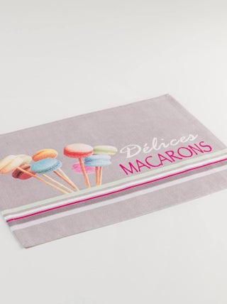 Set de table coton Modele Delicieux Macarons