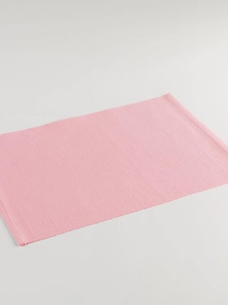 Set de table coton uni Delicia Rose 33 x 45 cm