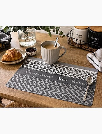 Set de table cuisinons nos reves 28 x 44 cm