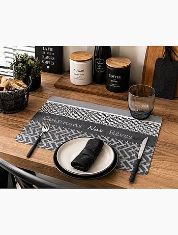Set de table cuisinons nos reves 28 x 44 cm