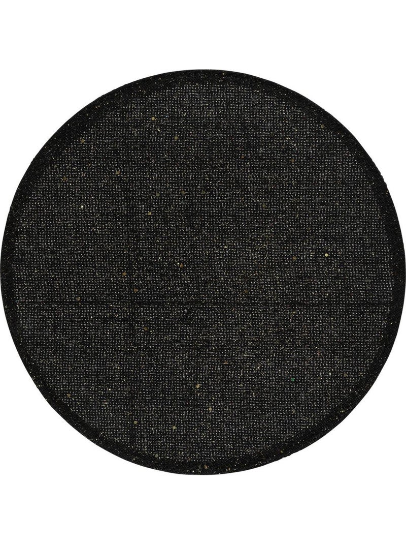Set de table effet jute 38cm Noir - Kiabi