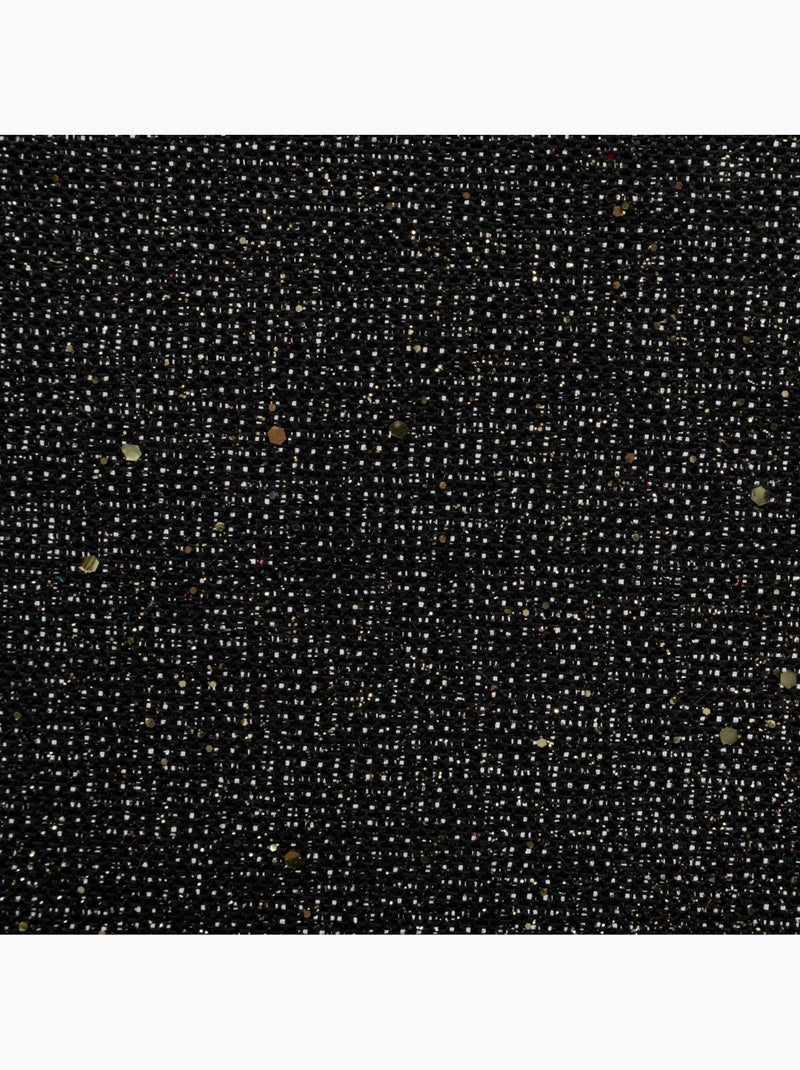 Set de table effet jute 38cm Noir - Kiabi