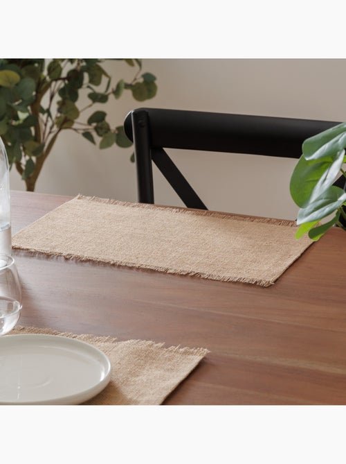 Set de table en coton 30 x 45 cm Mahas grenat - Kiabi