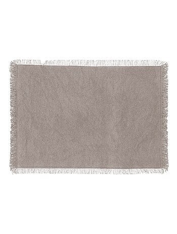 Set de table en coton 30 x 45 cm Mahas gris