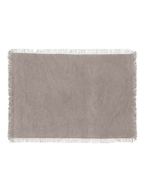 Set de table en coton 30 x 45 cm Mahas jaune - Kiabi