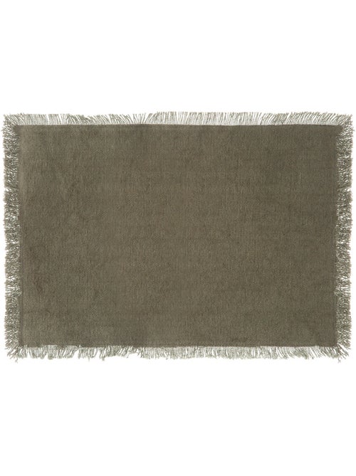 Set de table en coton 30 x 45 cm Mahas kaki - Kiabi