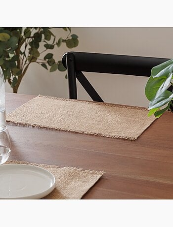 Set de table en coton 30 x 45 cm Mahas gris