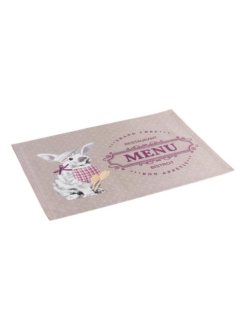 Set de table en coton Lapin gourmand - Kiabi