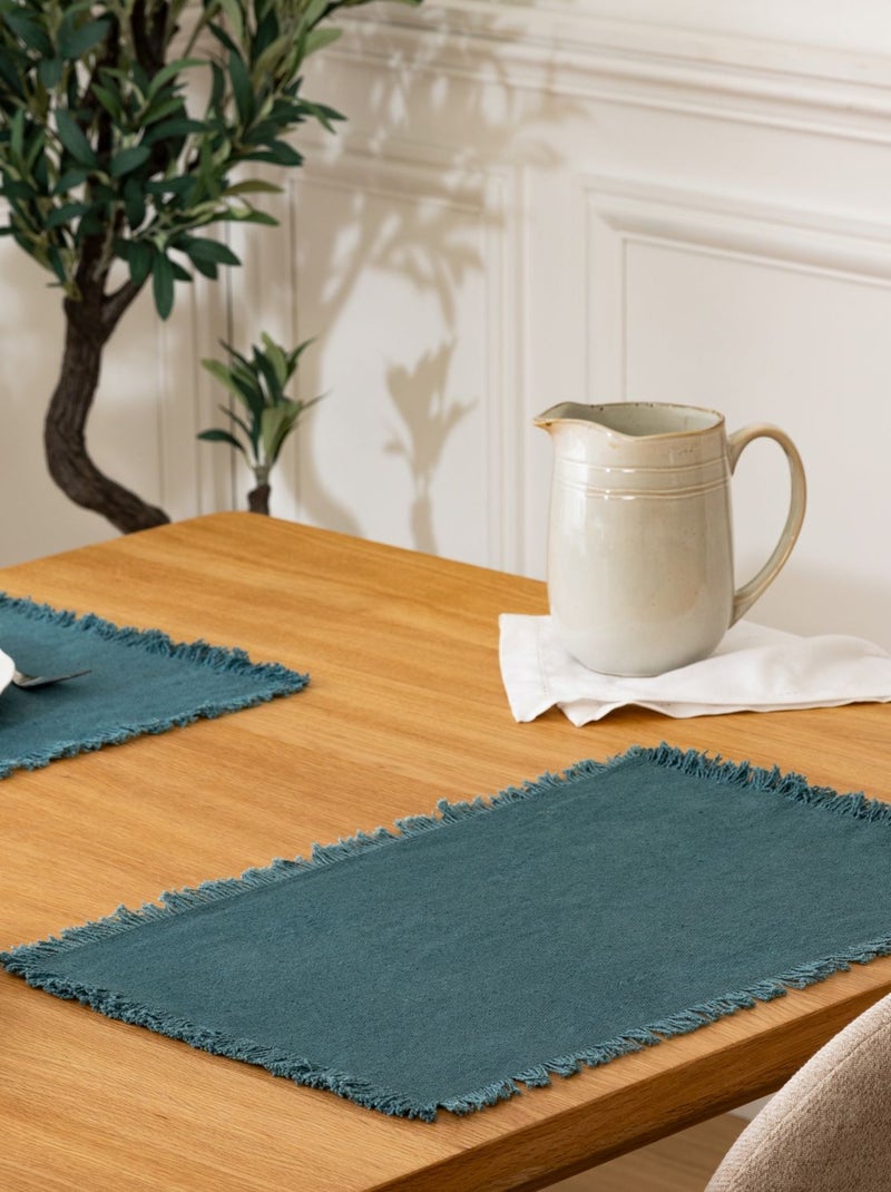 Set de table en coton MAHA Bleu - Kiabi
