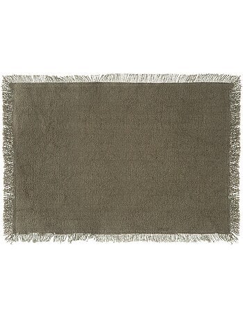Set de table en coton 30 x 45 cm Mahas gris
