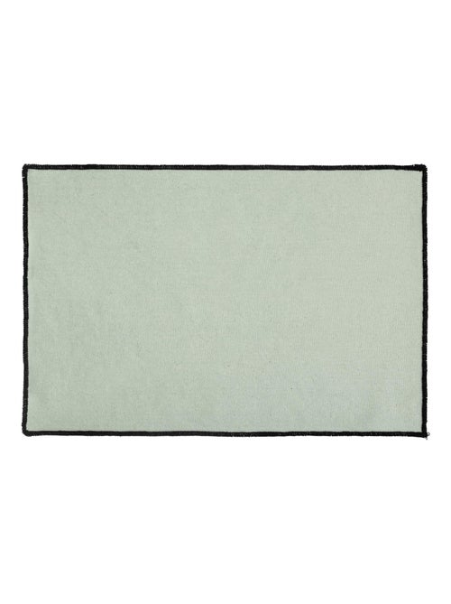 Set de table en coton surjet noir - Kiabi