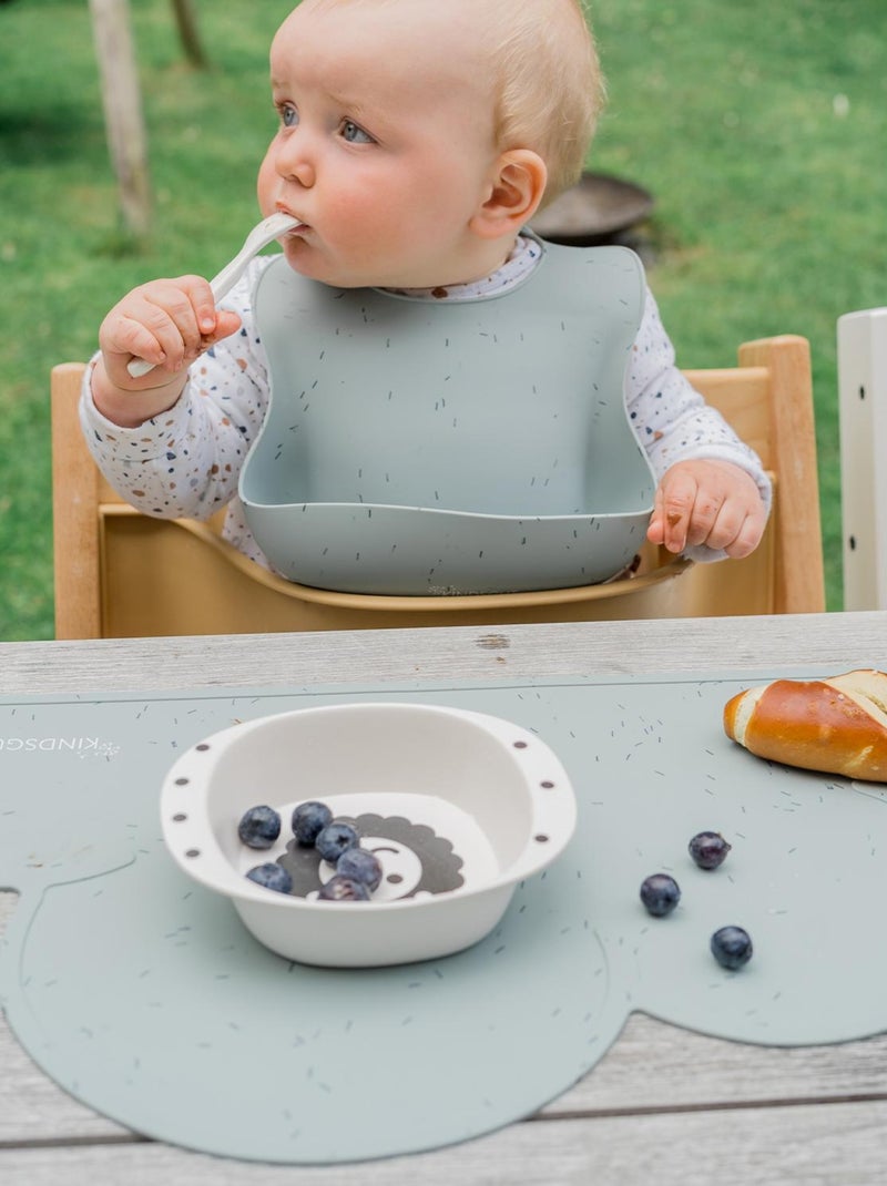 Set de table en forme de nuage en silicone arrose Bleu gris - Kiabi
