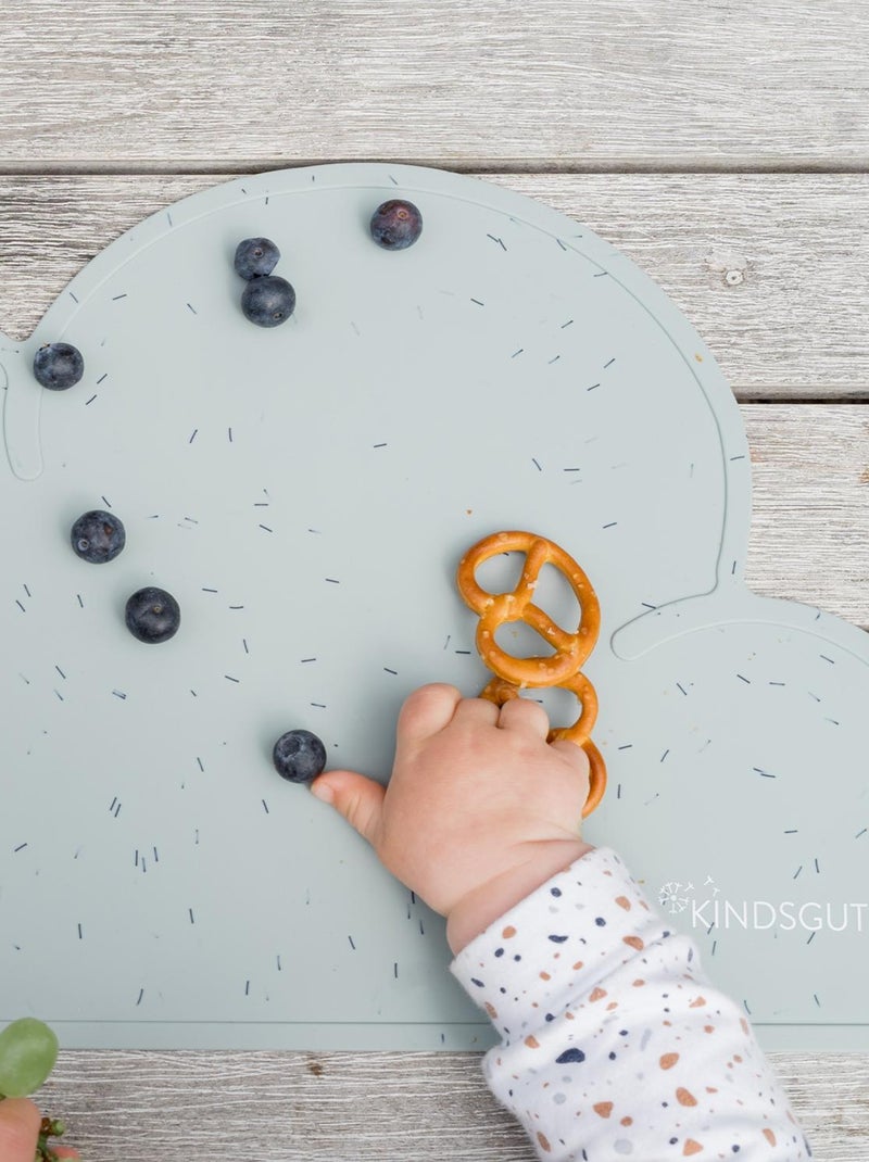 Set de table en forme de nuage en silicone arrose Bleu gris - Kiabi