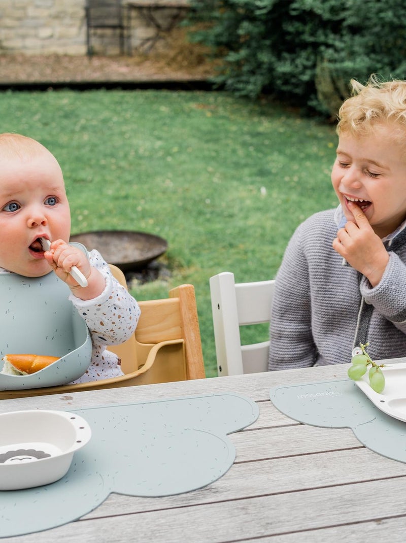 Set de table en forme de nuage en silicone arrose Bleu gris - Kiabi