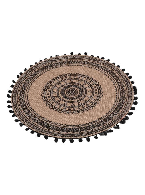 Set de table en jute avec pompons Azusa - Kiabi Set de table en jute avec pompons Azusa - Kiabi