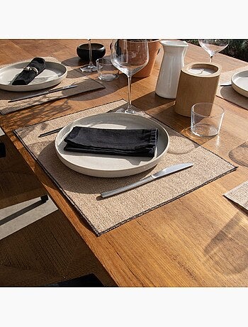 Set de table en jute enduite