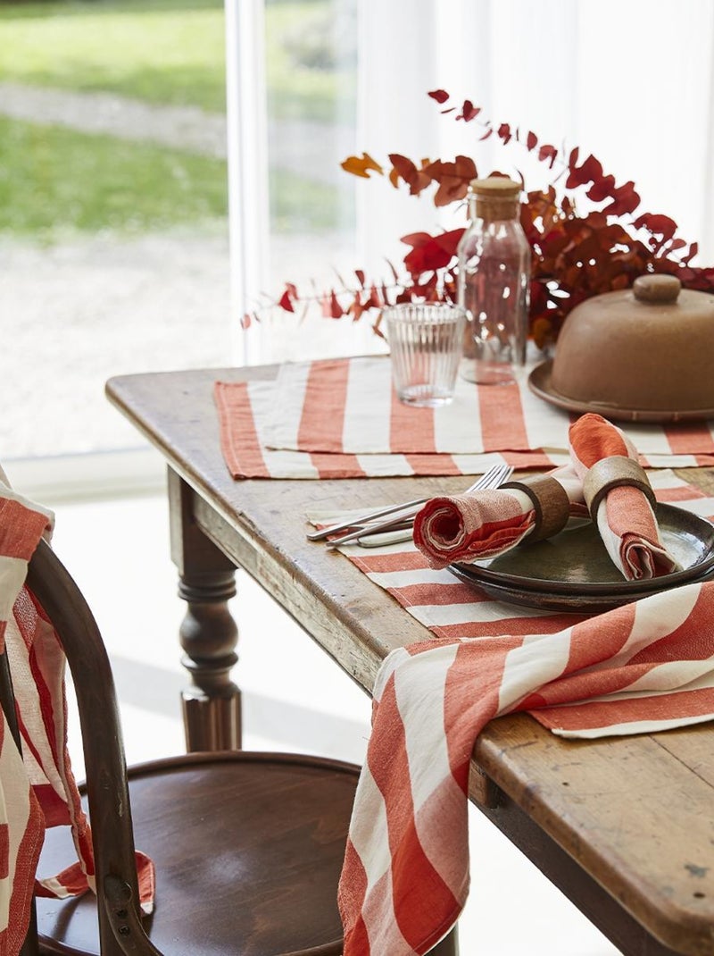Set de table en métis, MALO Rouge clair - Kiabi