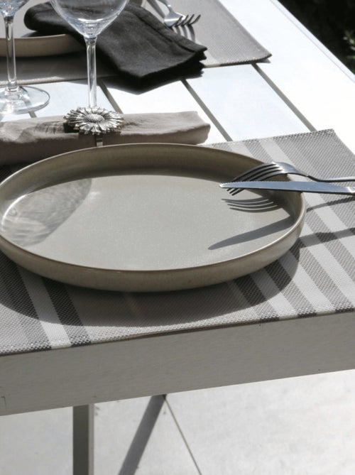 Set de table en plastique à rayures - Kiabi