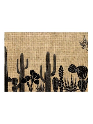 Set de table en toile de jute cactus