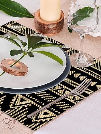Set de table en toile de jute éthnik