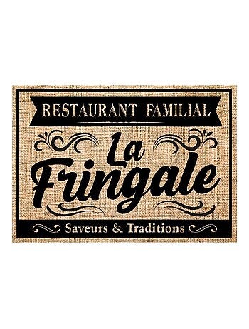 Set de table en toile de jute la fringale