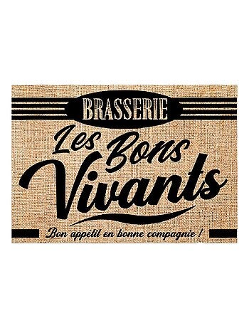 Set de table en toile de jute LES BONS VIVANTS