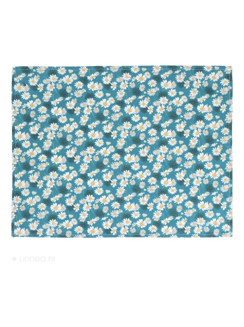 Set de table enduit ASTER Bleu pétrole - Kiabi