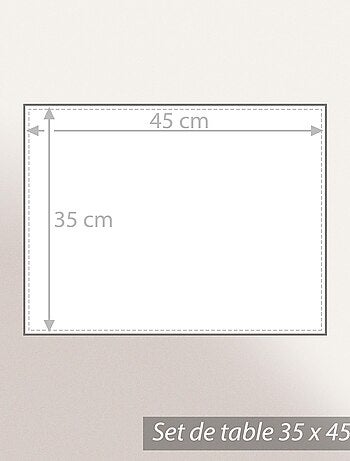 Set de table enduit CERISES