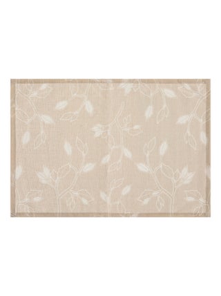 Set de table enduit floral beige