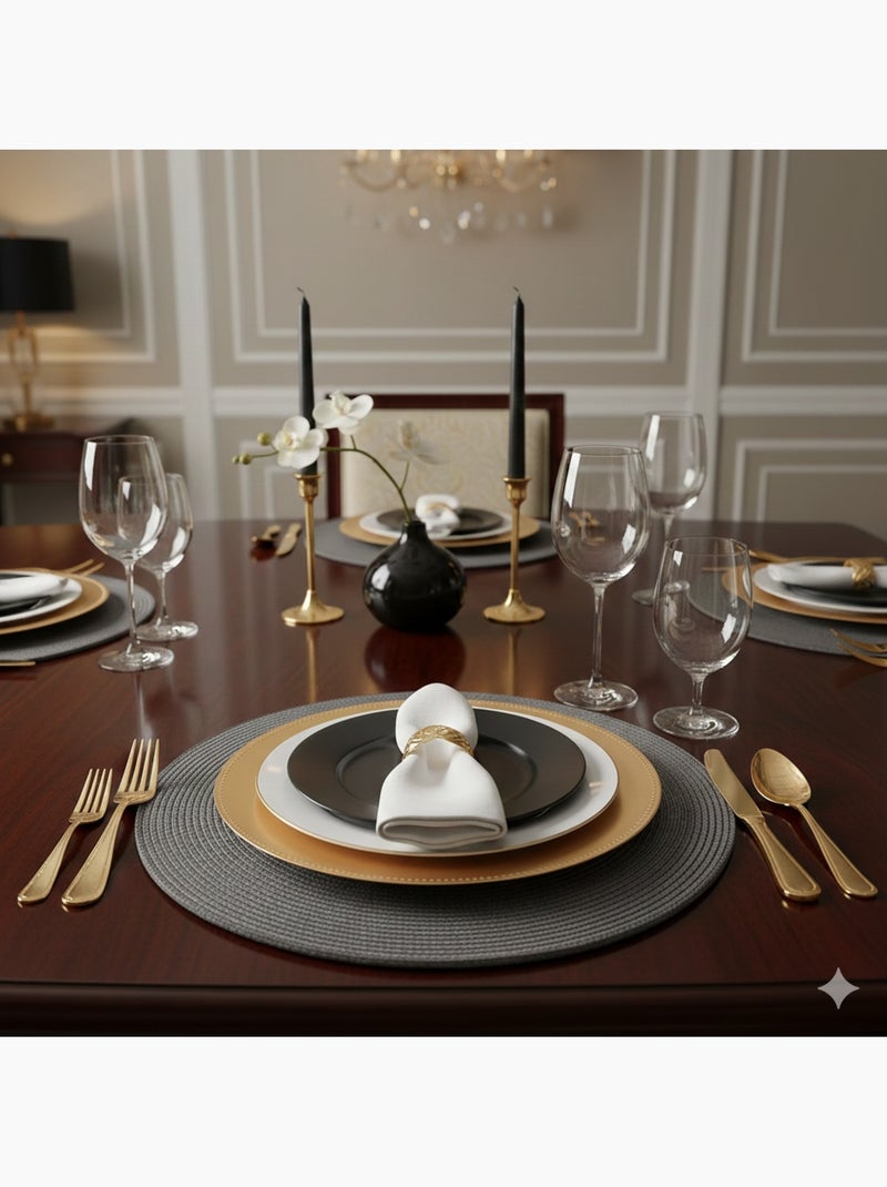 Set de table façon tressé Gris - Kiabi