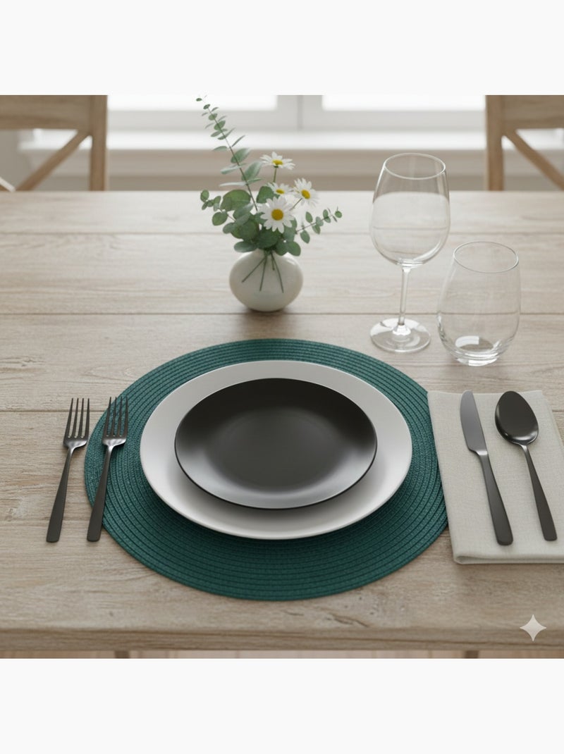 Set de table façon tressé Vert émeraude - Kiabi