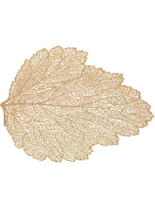 Set de table feuille 47 cm or - Kiabi