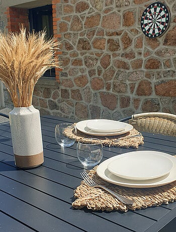 Set de table feuille en roseau