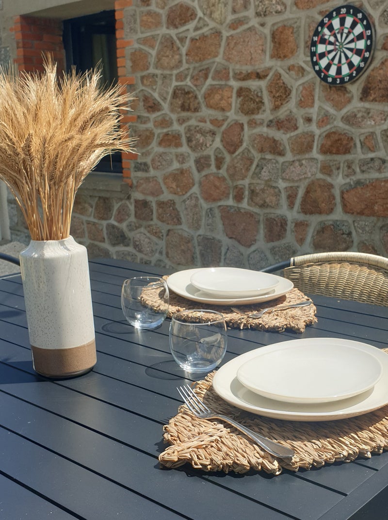 Set de table feuille en roseau Beige clair - Kiabi