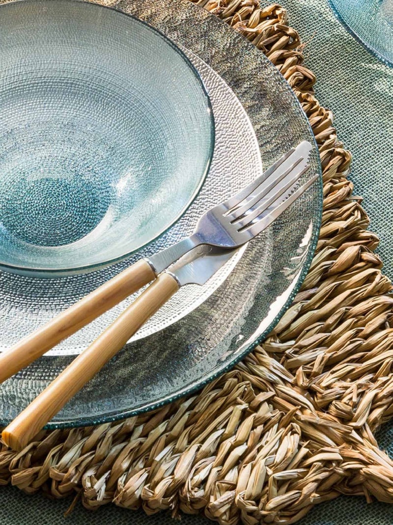 Set de table feuille en roseau Beige clair - Kiabi