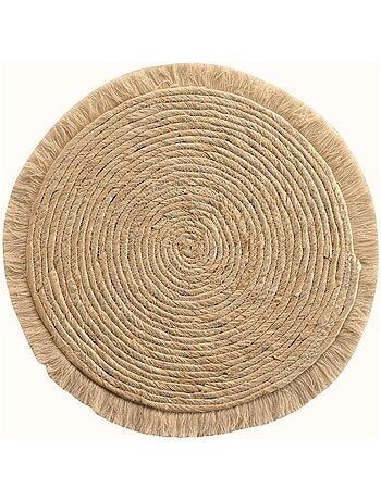 Set de table frangé en jonc