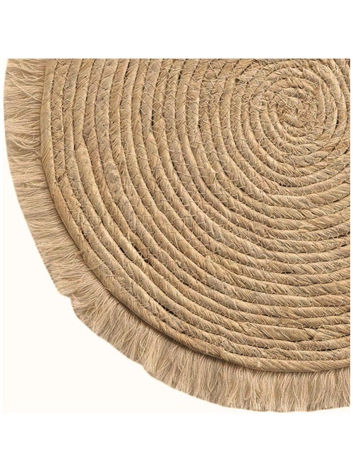 Set de table frangé en jonc - Kiabi Set de table frangé en jonc - Kiabi