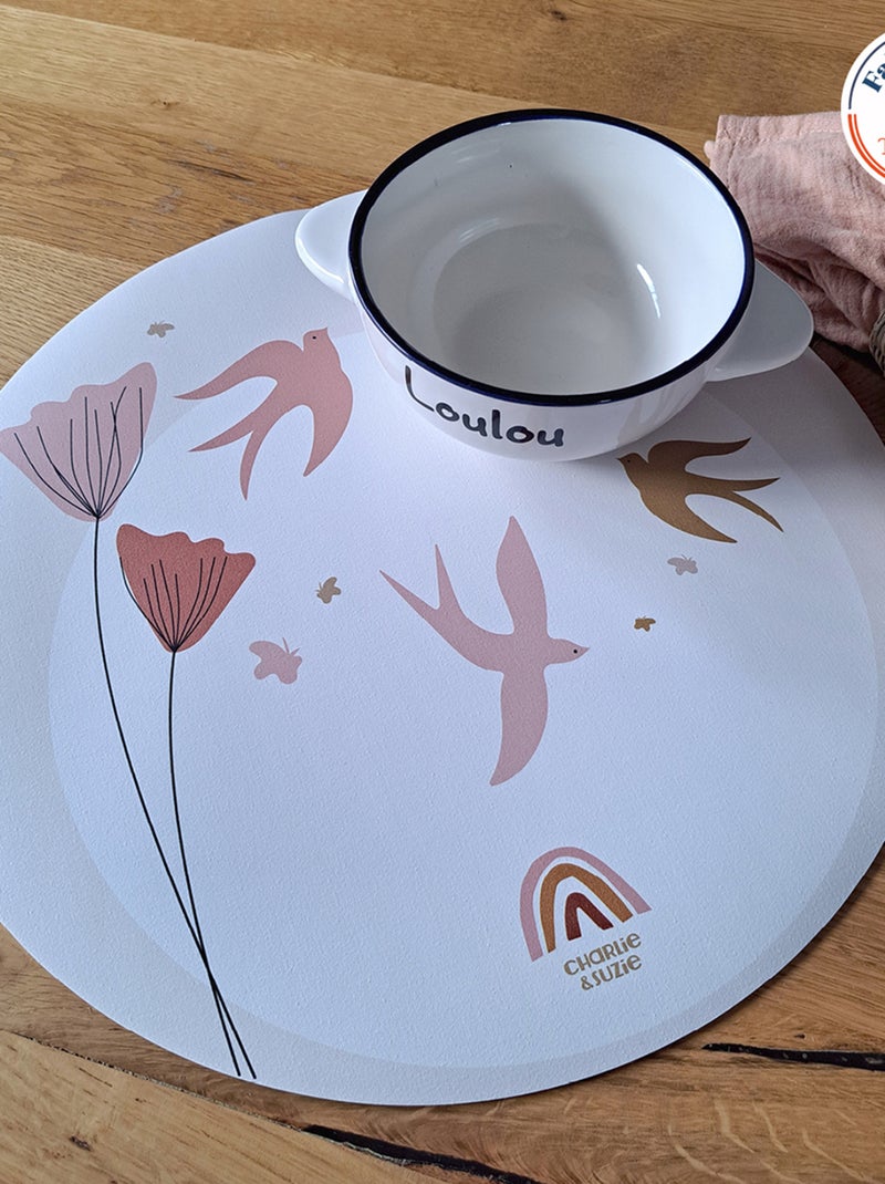 Set de table Hirondelle Red Poppies Multicolore - Kiabi