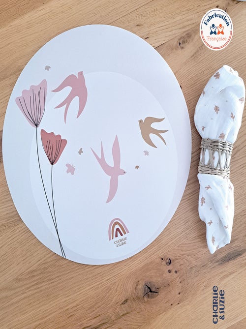 Set de table Hirondelle Red Poppies - Kiabi