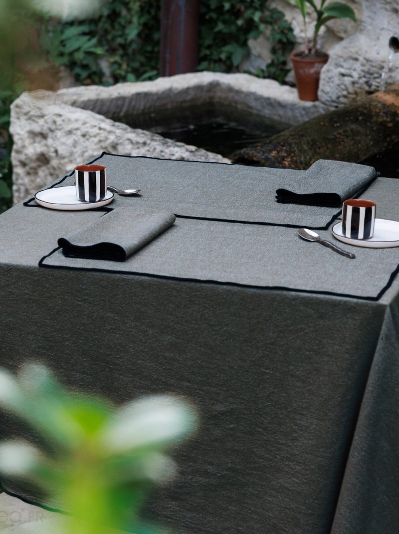 Set de table HONO Set de table gris anthracite - Kiabi