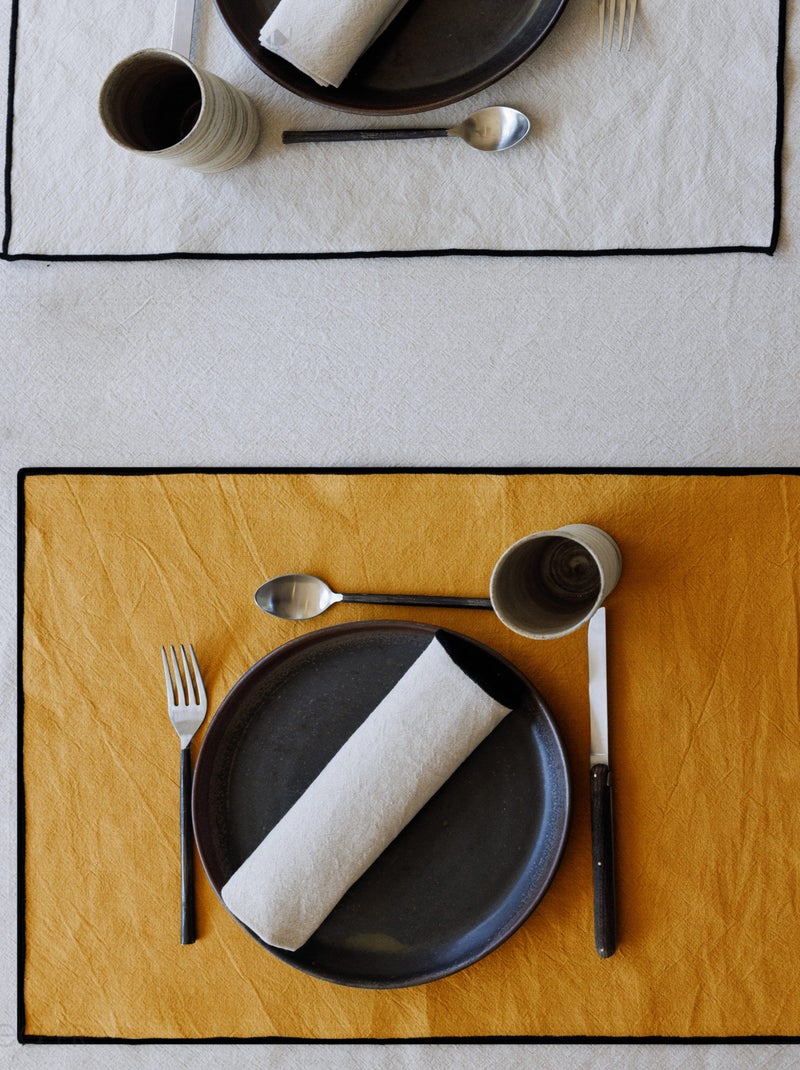 Set de table HONO Set de table Jaune or - Kiabi