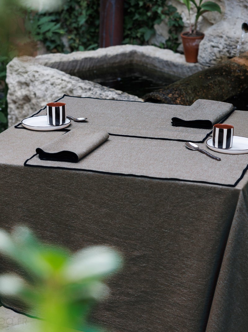 Set de table HONO Set de table Noir mat - Kiabi