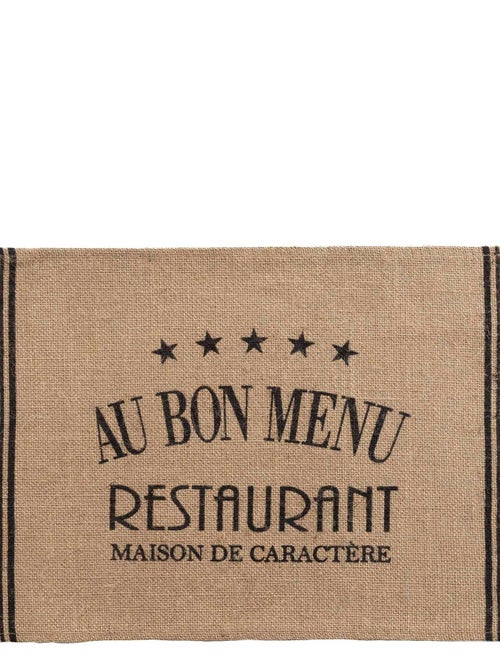 Set de table jute Au bon menu - Kiabi