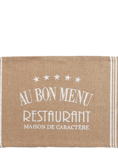 Set de table jute Au bon menu - Kiabi