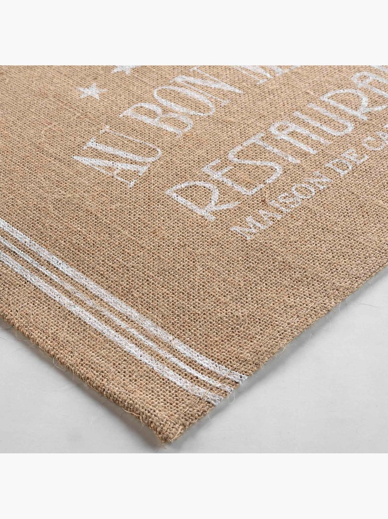 Set de table jute Au bon menu Noir - Kiabi
