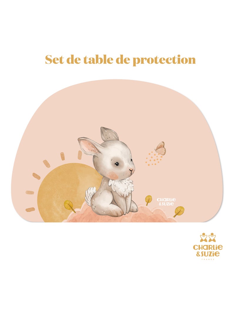 Set de table Lapin Multicolore - Kiabi
