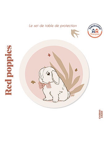 Set de table Lapin Red Poppies