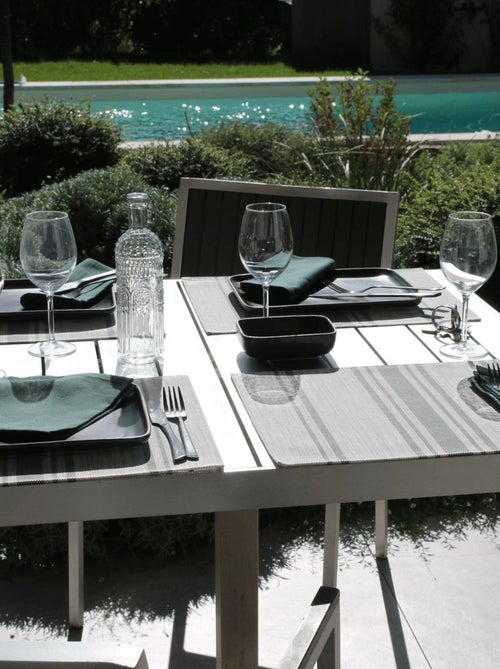 Set de table lavable à fines rayures - Kiabi