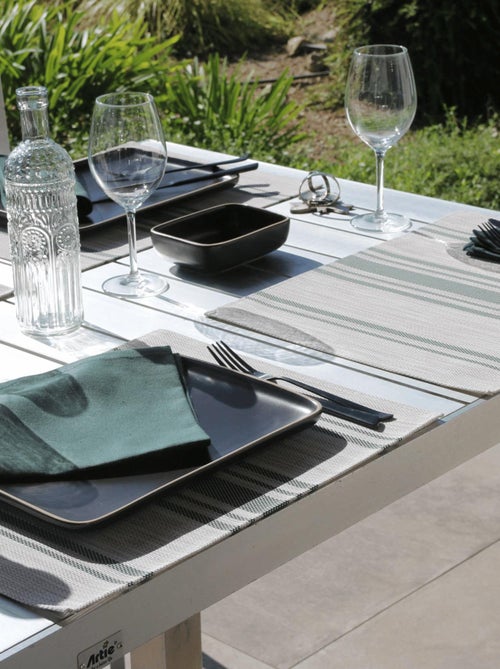Set de table lavable à fines rayures - Kiabi